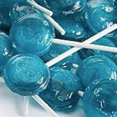 blue raspberry lollies