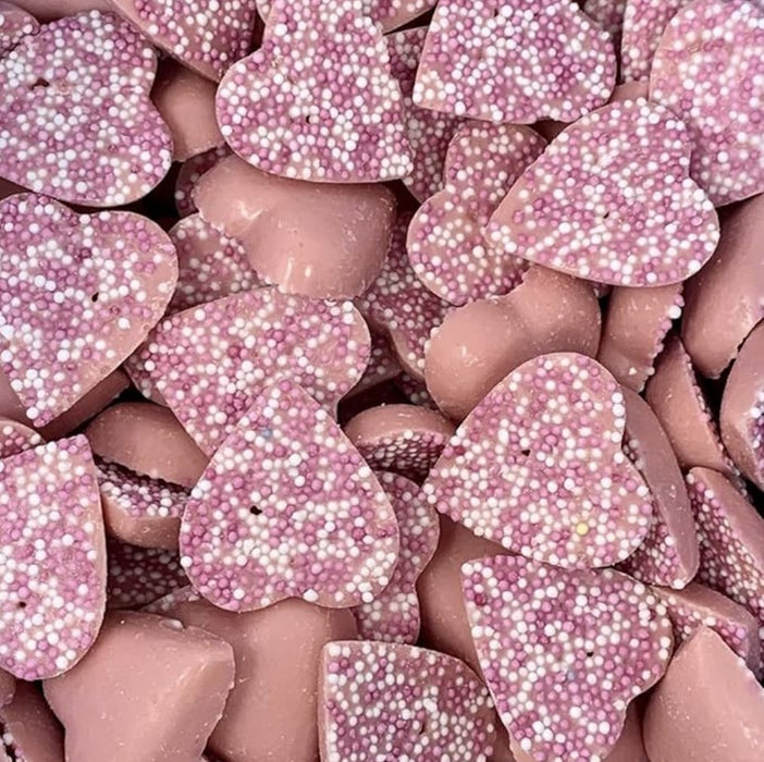 Pink Strawberry Hearts